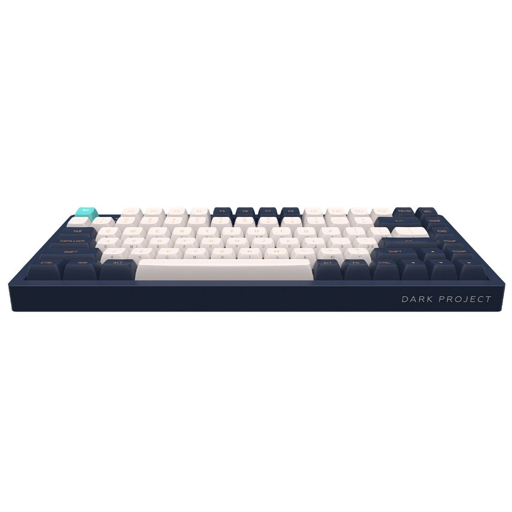 Клавіатура Dark Project KD83A PBT RGB Mech G3MS Sapphire USB Ivory/Navy (DPP83_GSH_NAVY_ANSI_UA) - зображення 3