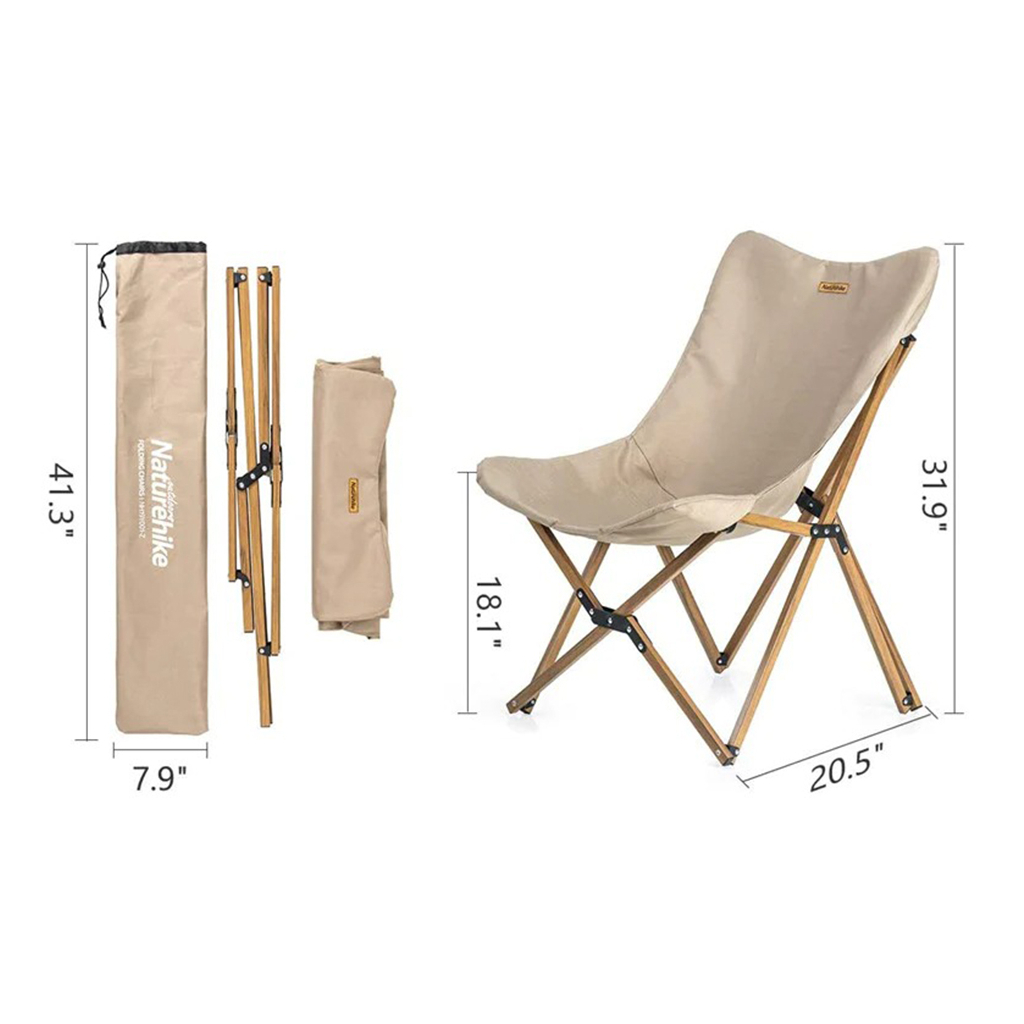 Крісло складане Naturehike Moon Beach MW01 NH19Y001-Z Beige (6927595734971) - зображення 6