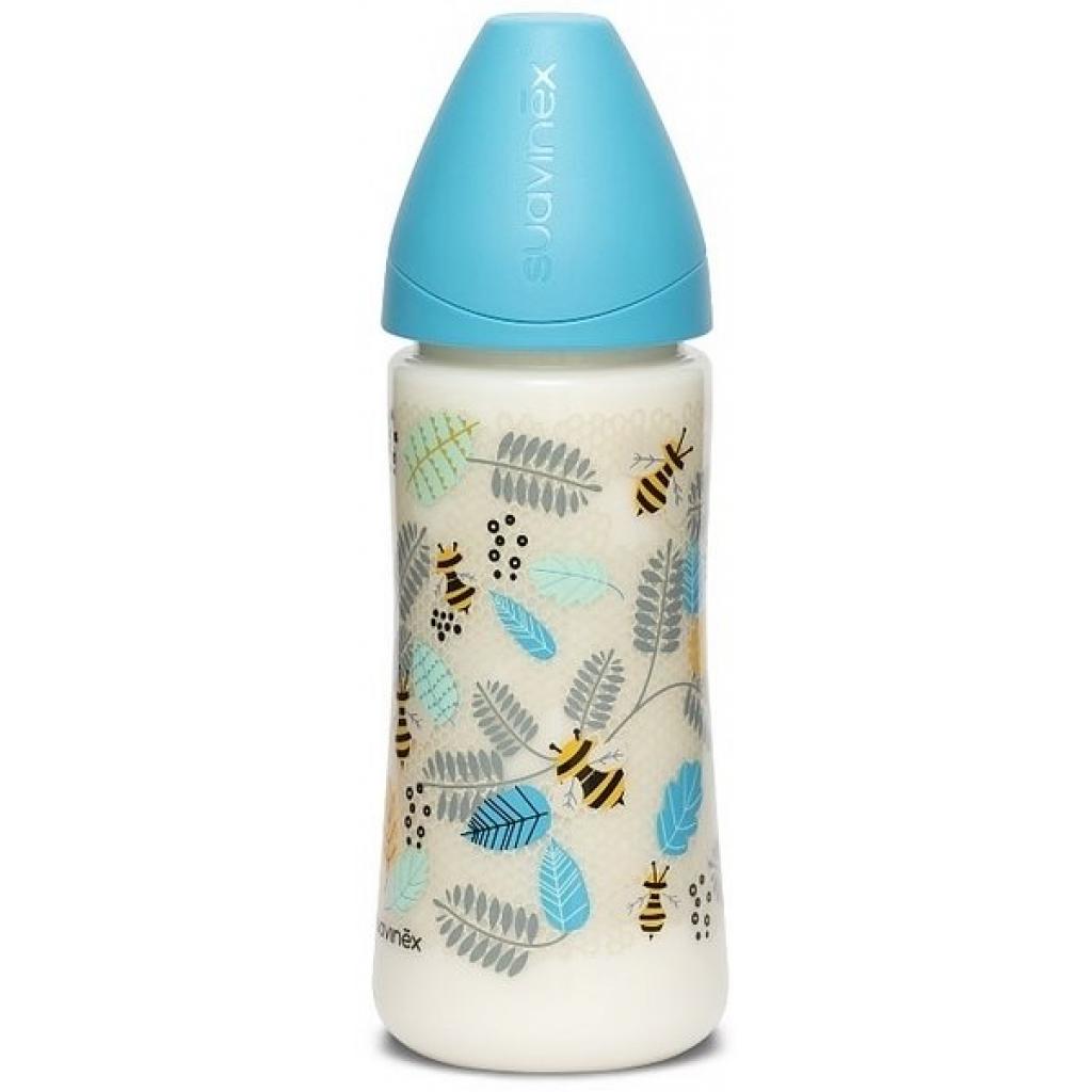 Пляшечка для годування Suavinex Крилаті історії 360 мл блакитна (304832) - зображення 1