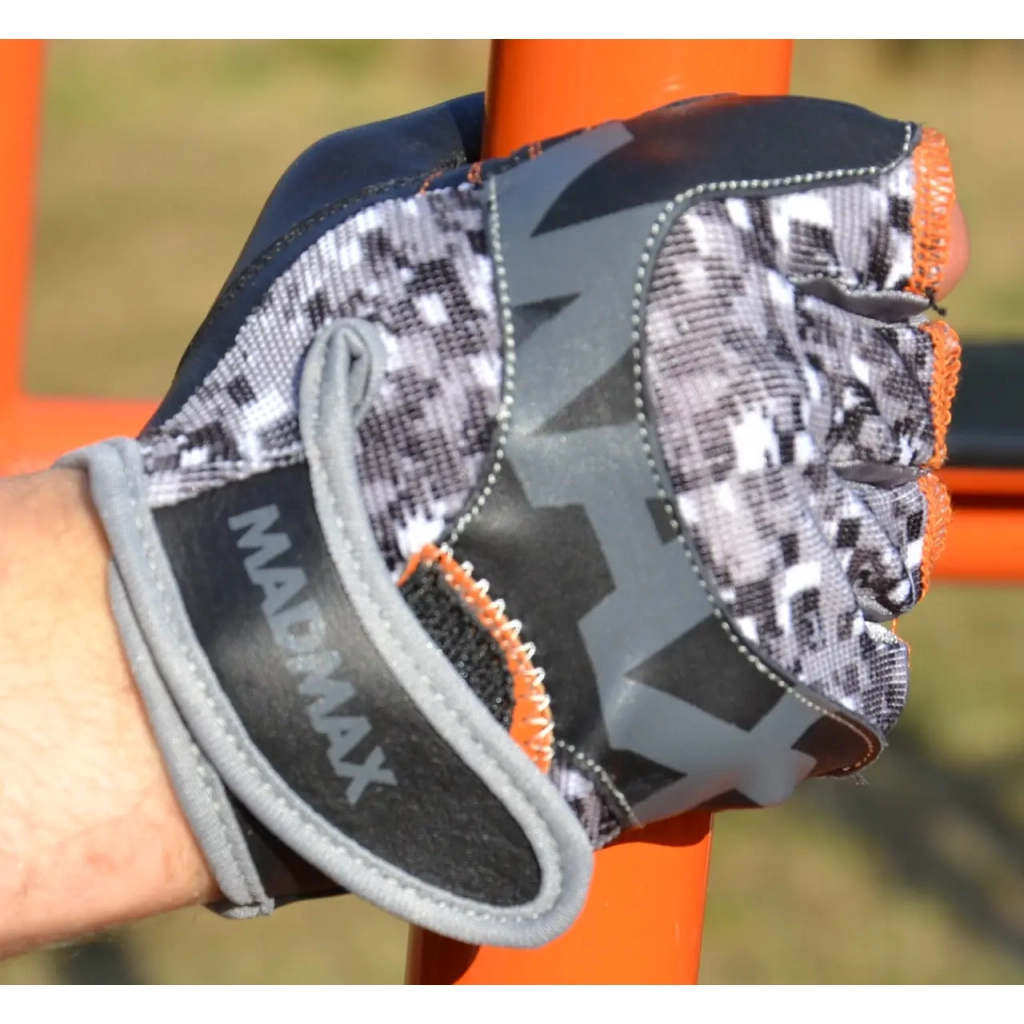 Рукавички для фітнесу MadMax MFG-831 Mti 83.1 Grey/Digital Camo M (MFG-831_M) - изображение 5