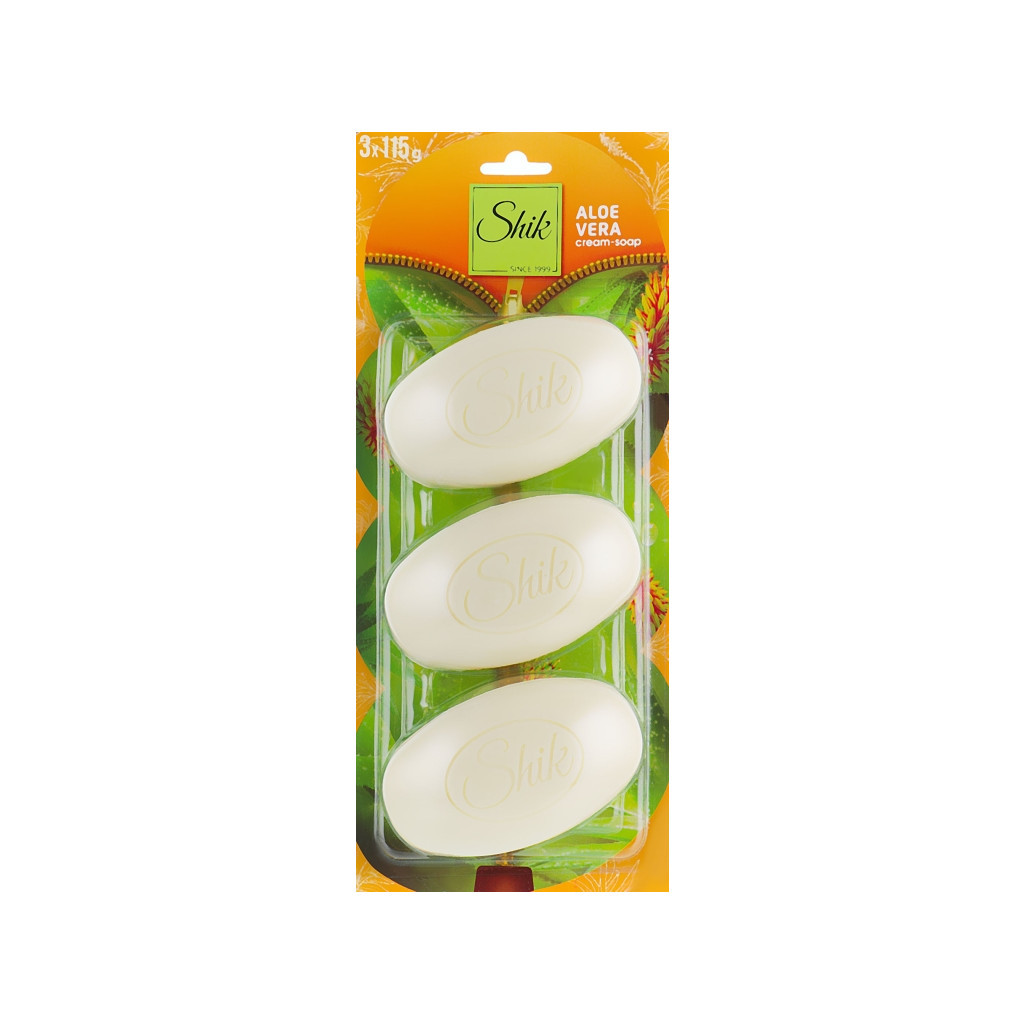 Тверде мило Shik Алое вера 3 х 115 г (4820023360181) - зображення 1