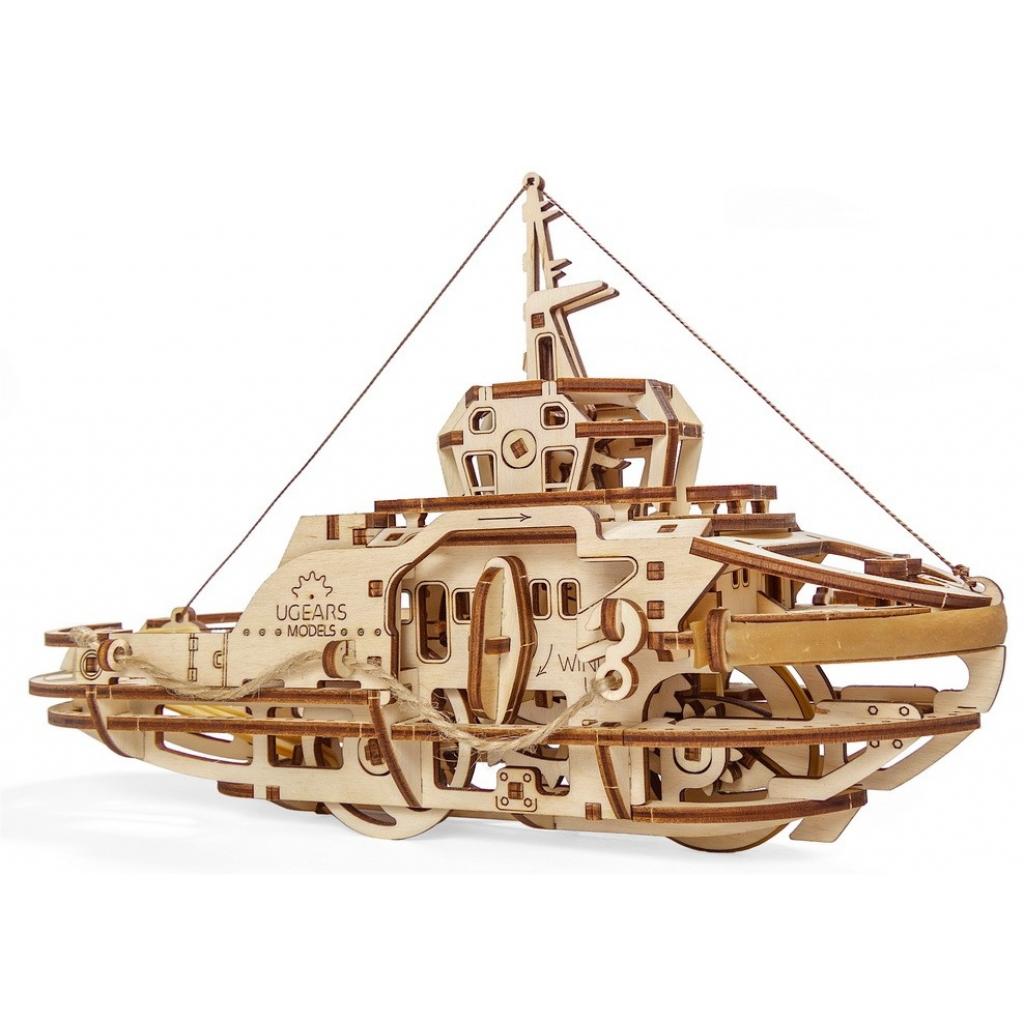 Збірна модель Ugears механічний Буксир (70078) - зображення 4