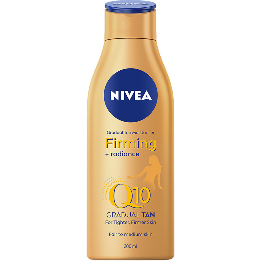 Лосьйон для тіла Nivea Q10 для пружності шкіри з ефектом природної засмаги 200 мл (4005900709004/4005900712509) - изображение 1
