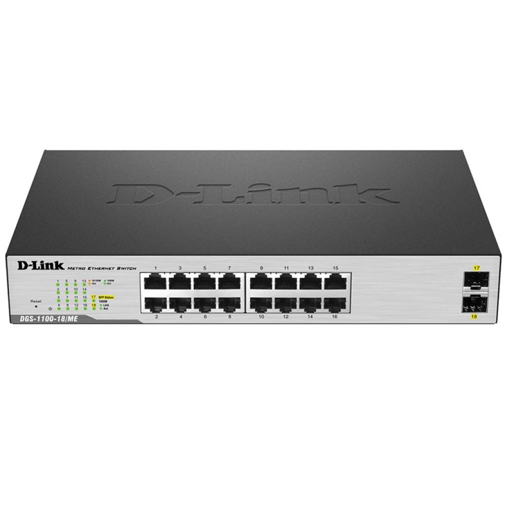 Комутатор мережевий D-Link DGS-1100-18/ME - зображення 1