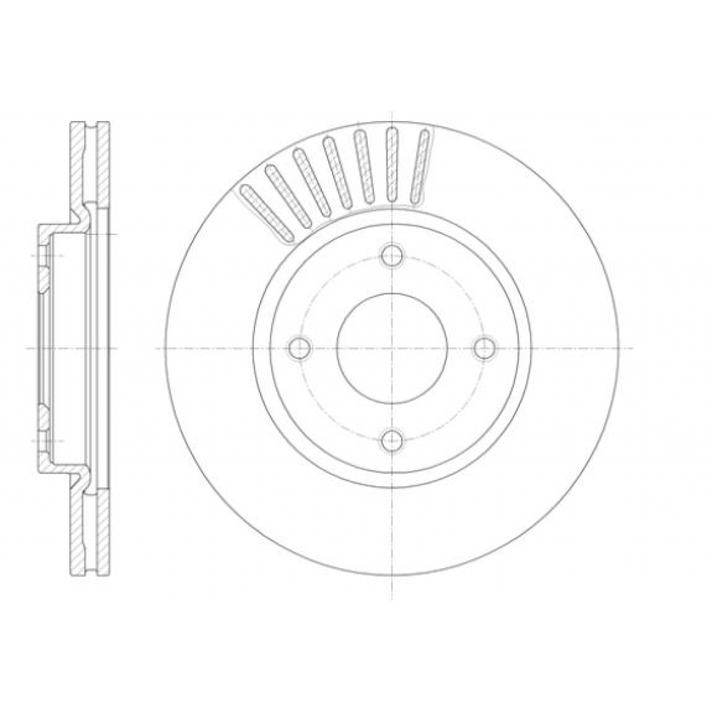 Гальмівний диск REMSA 61410.10 - зображення 1