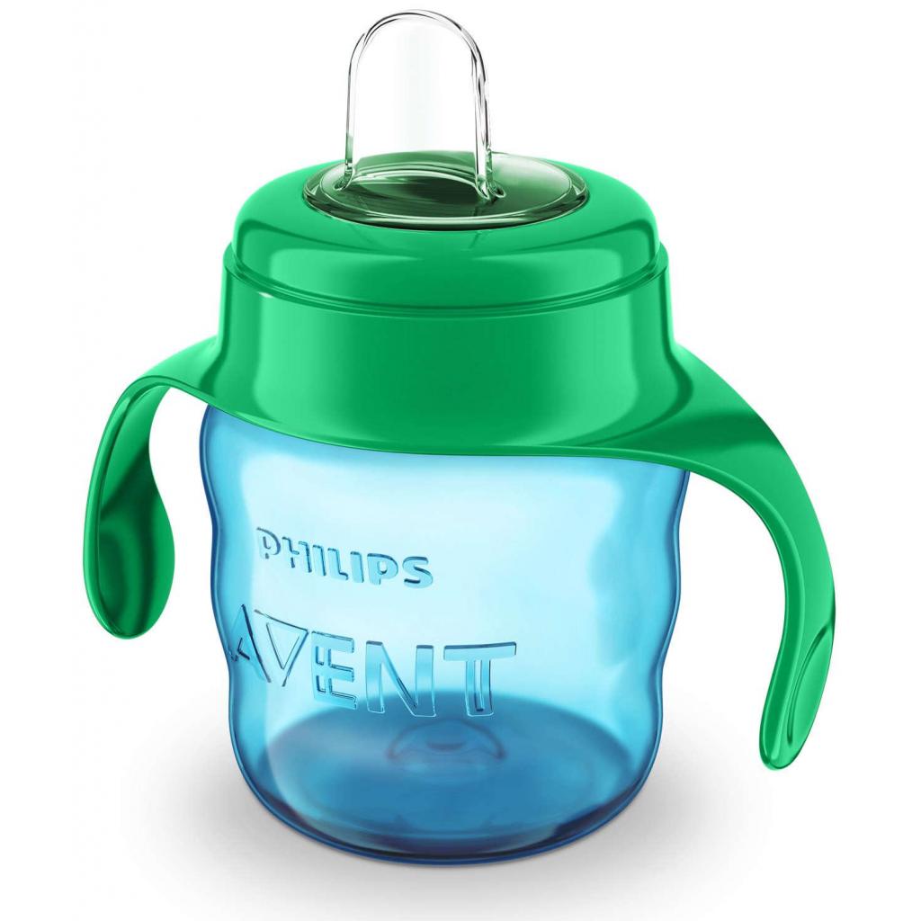Поїльник-непроливайка Philips AVENT з м'яким носиком 200 мл блакитний, 6 міс+ (SCF551/05) - зображення 1
