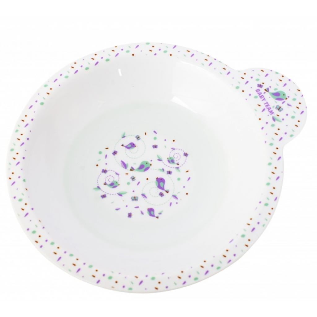 Набір дитячого посуду Baby Team тарілка, миска, чашка (6093) - picture 3
