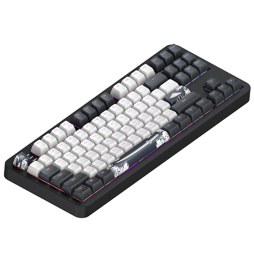 Клавіатура Dark Project ALU87 Bushido ABS RGB Mech G3MS Moonstone Black/White (DPKB_BUSHIDO_87_ANSI_UA) - зображення 4