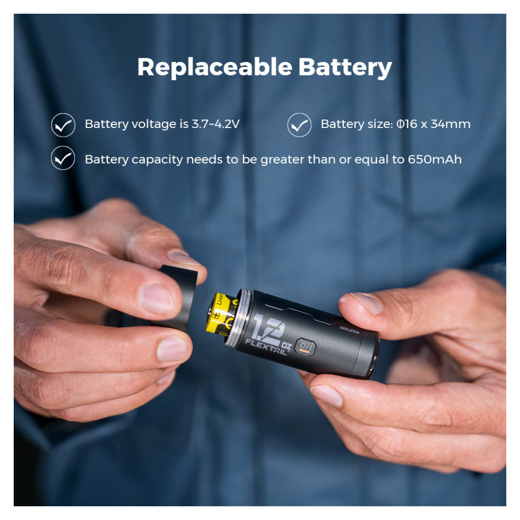 Насос для надувних меблів Flextail Zero Pump, чорний (ZP650cht-BK-i) - изображение 3