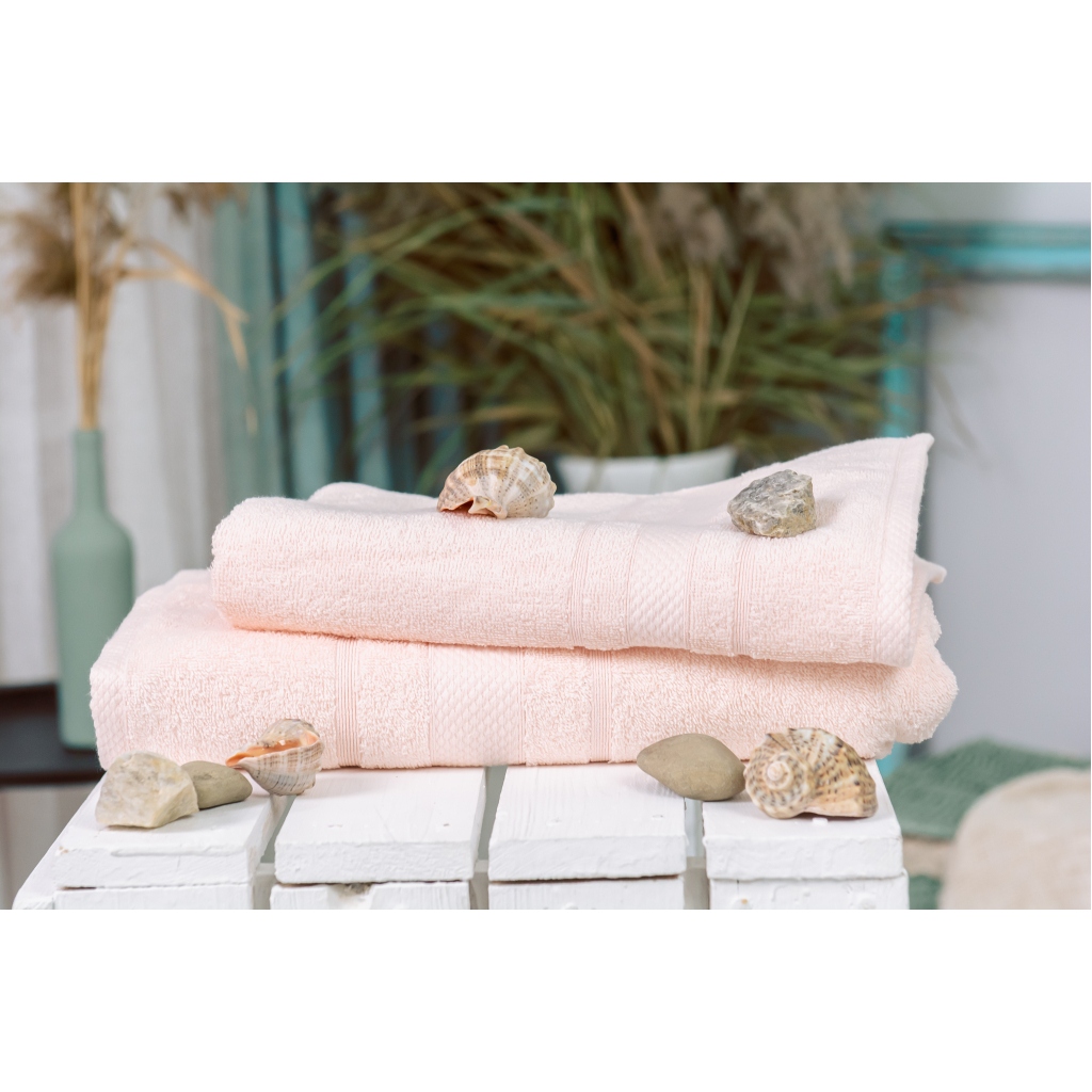Рушник MirSon набір банних 5080 Elite SoftNess Peach 50х90, 70х140 (2200003960846) - зображення 2