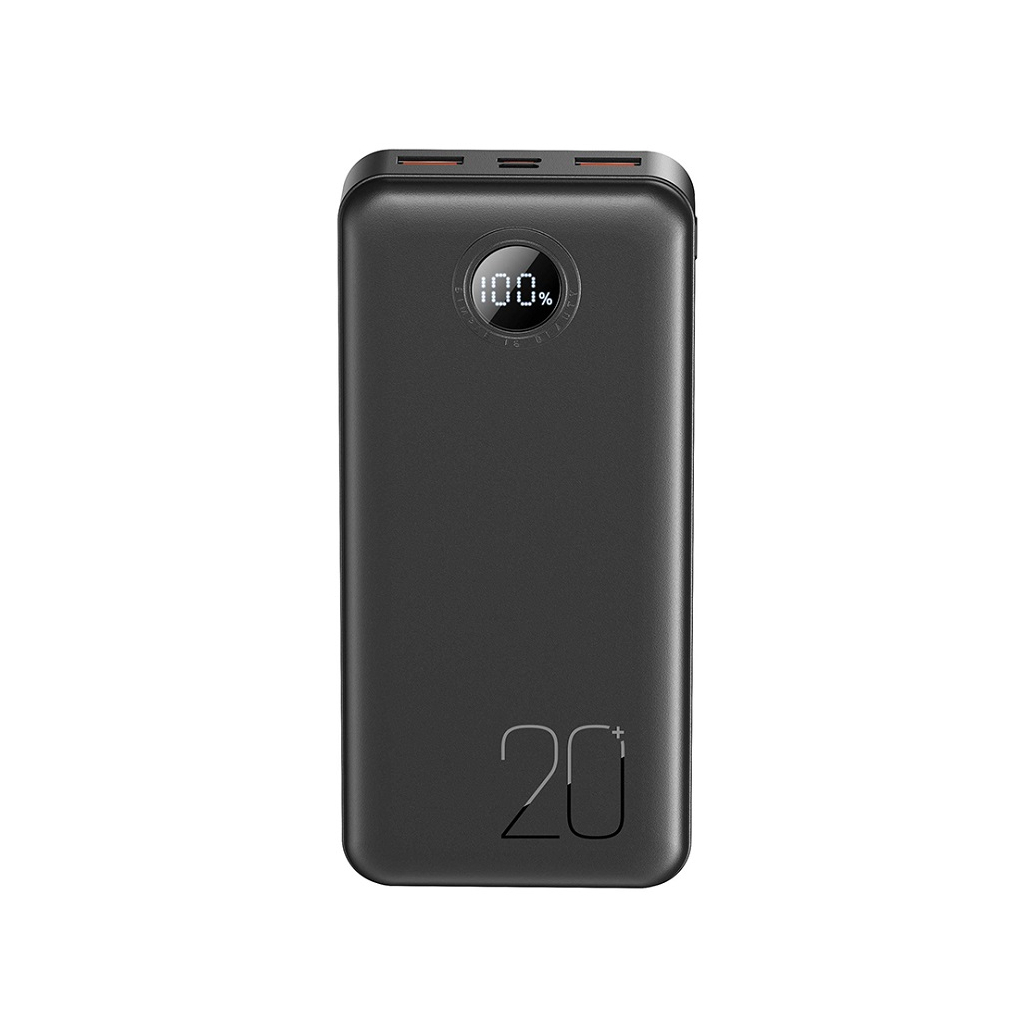 Батарея універсальна XO 20000mAh, PD/20W, QC/22.5W, black (PR239_Black) - зображення 1