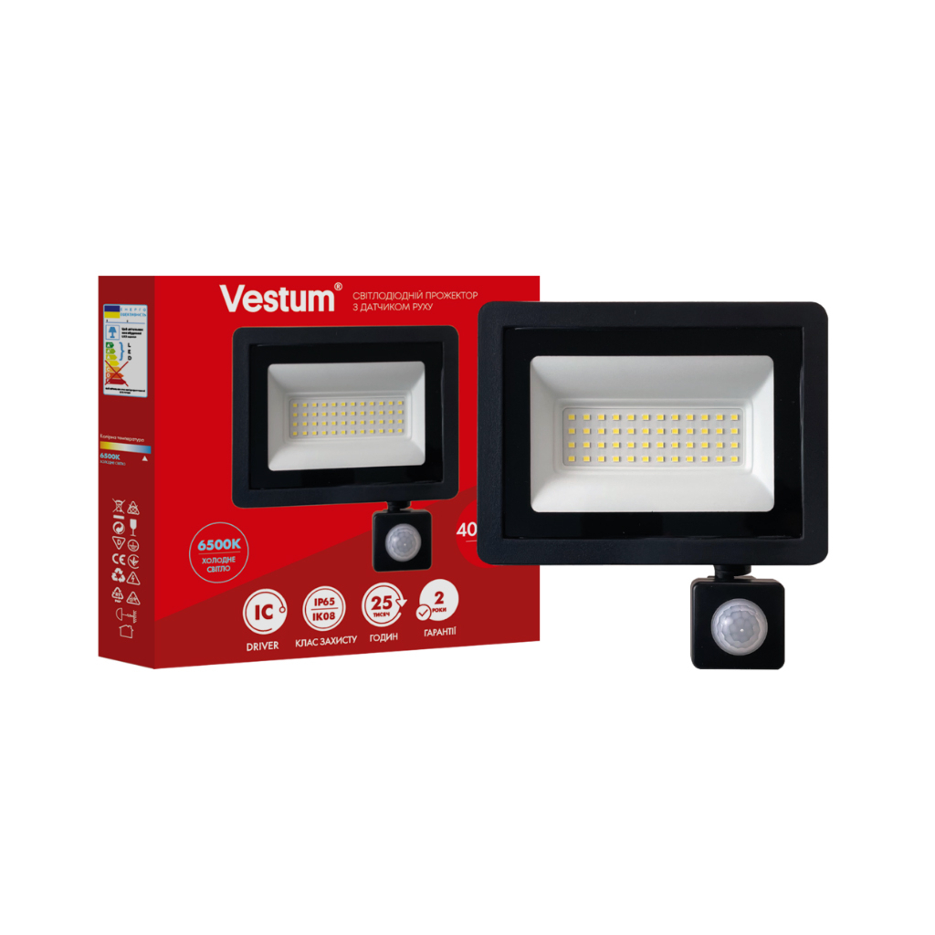 Прожектор Vestum LED 50W 6500K 180-260V IP65 (1-VS-3022) - зображення 1
