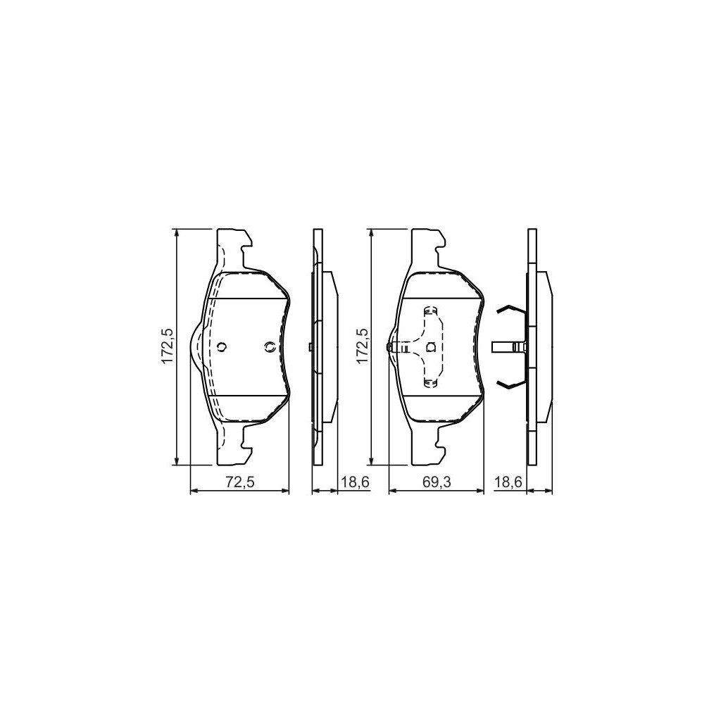 Гальмівні колодки Bosch 0 986 424 668 - зображення 6