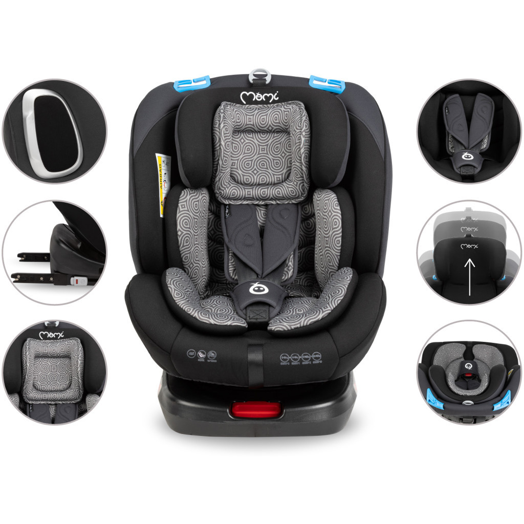 Автокрісло MoMi Tordi (0-36кг) black (FOSA00016) - зображення 3