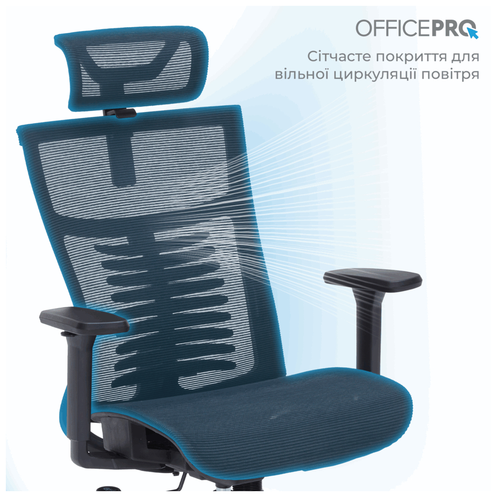 Офісне крісло OfficePro Balance OC620-B-B-B (OC620-B-B-B) - зображення 4