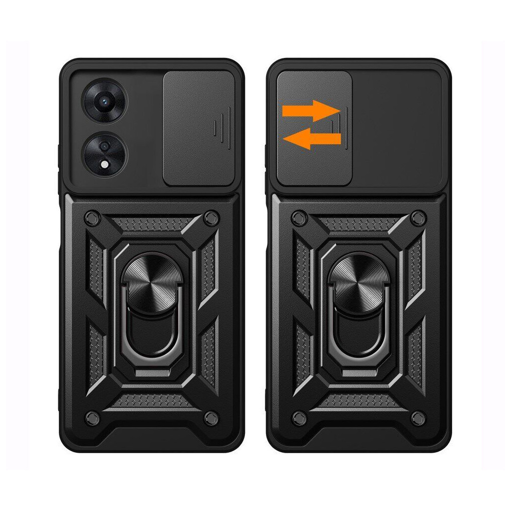 Чохол до мобільного телефона BeCover Military Oppo A58 4G Black (710713) - зображення 2