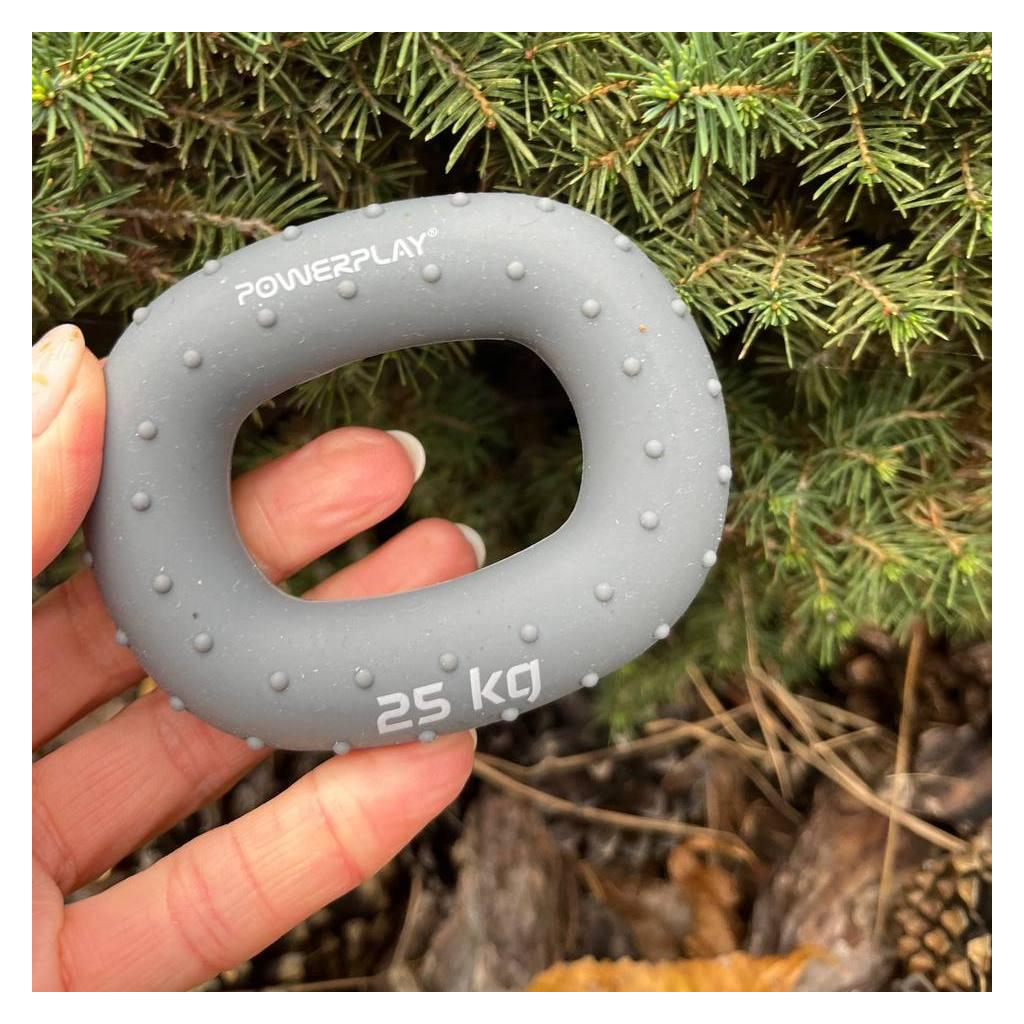 Еспандер PowerPlay PP-4337 Hand Grip Large 25 кг Сірий (PP_4337_Grey_25kg) - зображення 3