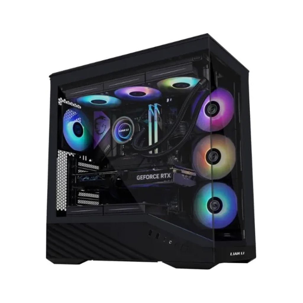 Корпус для ПК Lian Li V100R case with pre-installed four 120mm RGB PWM fan, Black (G99.V100RX.01) - зображення 6