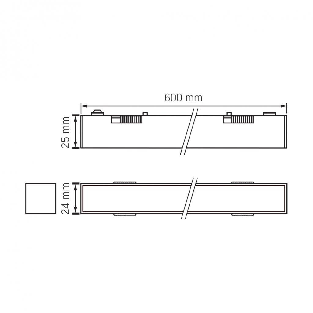Світильник Videx LD460B 21W 60cm 4000K 48V Black (VL-TRMS-LD460B) - изображение 4