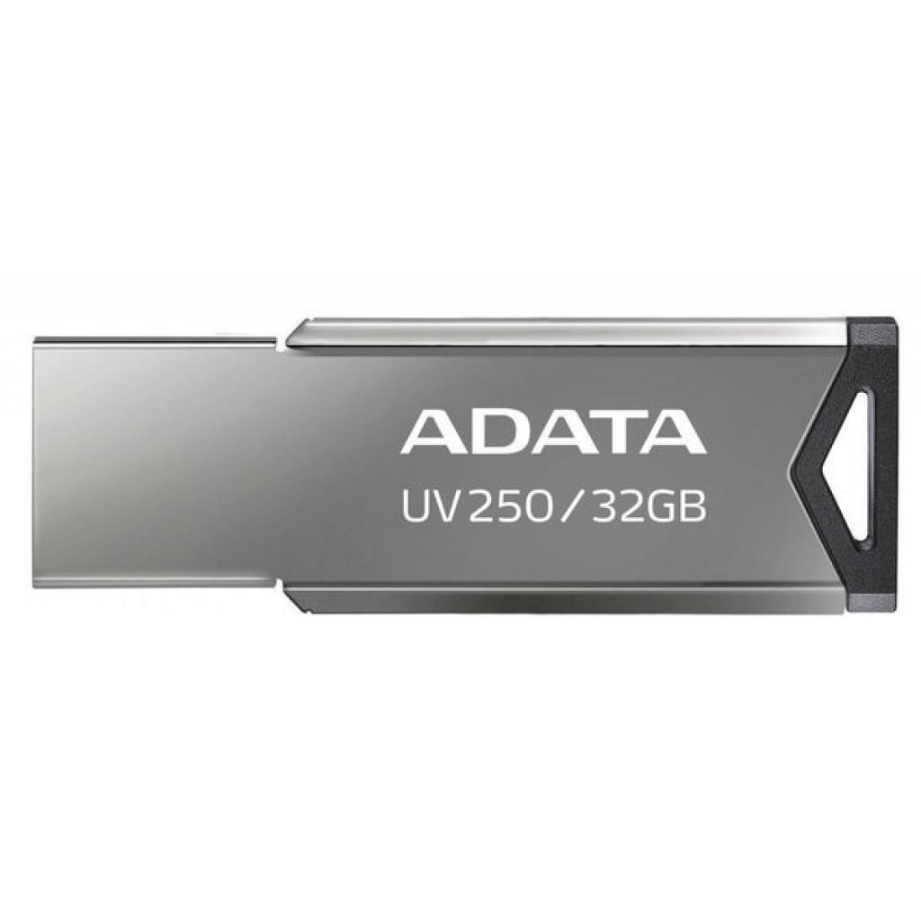 USB флеш накопичувач ADATA 32GB UV250 Metal Black USB 2.0 (AUV250-32G-RBK) - зображення 1