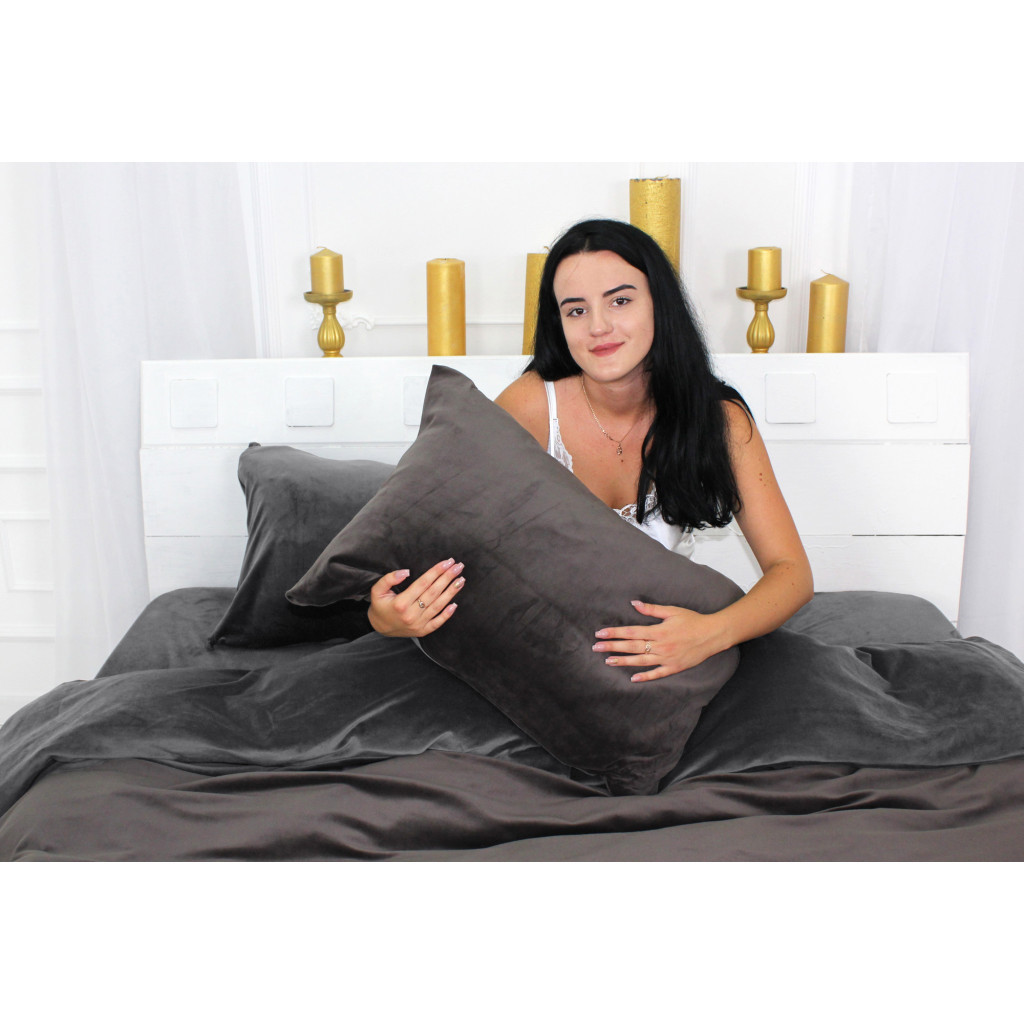 Постільна білизна MirSon Велюр Winter Frost 28-0005 + 28-0003 Anemone Velvet 200х220 (2200004009049) - зображення 4