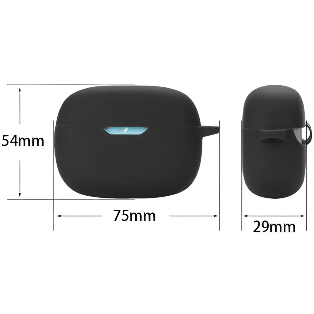 Чохол для навушників BeCover Silicon для JBL Wave Beam TWS Black (710189) - зображення 2