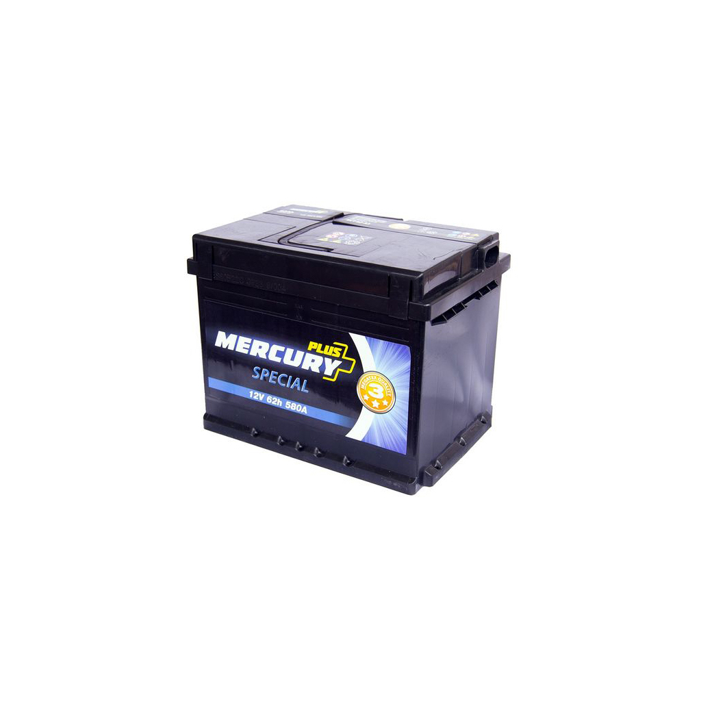 Акумулятор автомобільний MERCURY battery SPECIAL Plus 62Ah (P47298) - зображення 3
