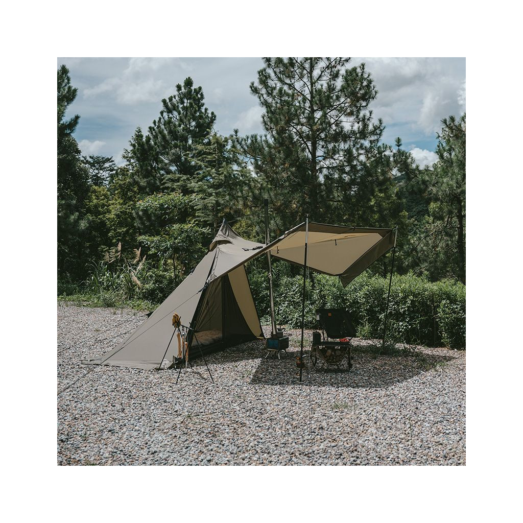 Намет Naturehike із гострою верхівкою CNK2300ZP025 коричневий (6976023922534) - зображення 5