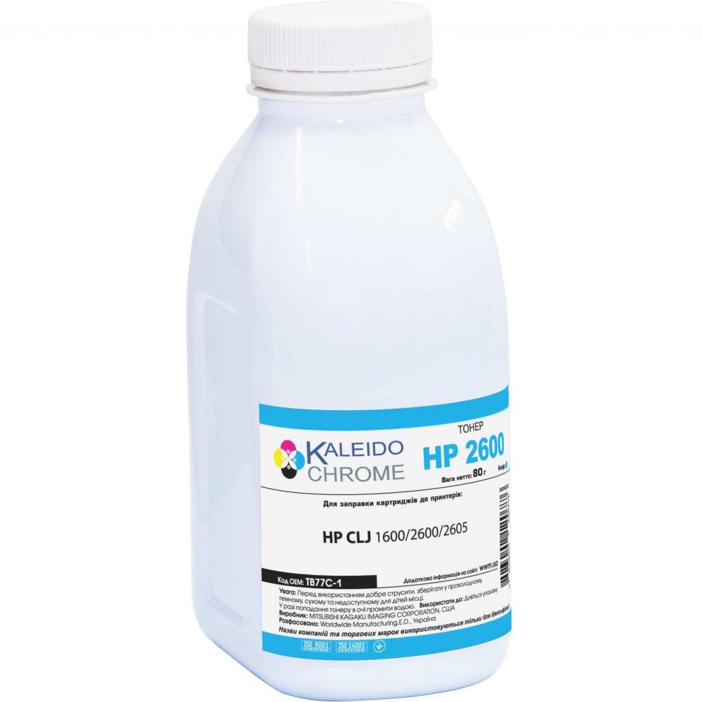 Тонер HP CLJ 1600/2600/2605 , 80г Cyan Kaleidochrome (TB77C-1) - зображення 1