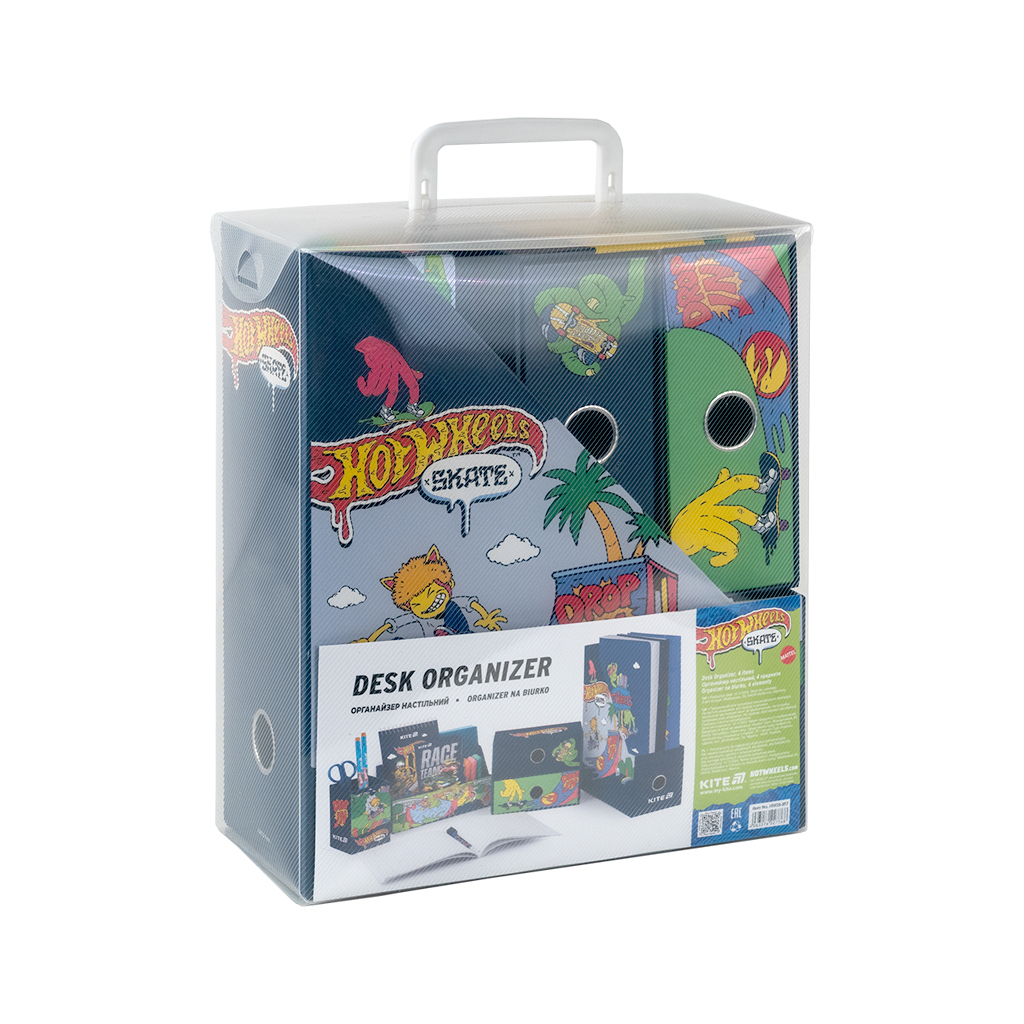 Настільний набір Kite Hot Wheels 4 предмети, картон (HW25-357) - зображення 2