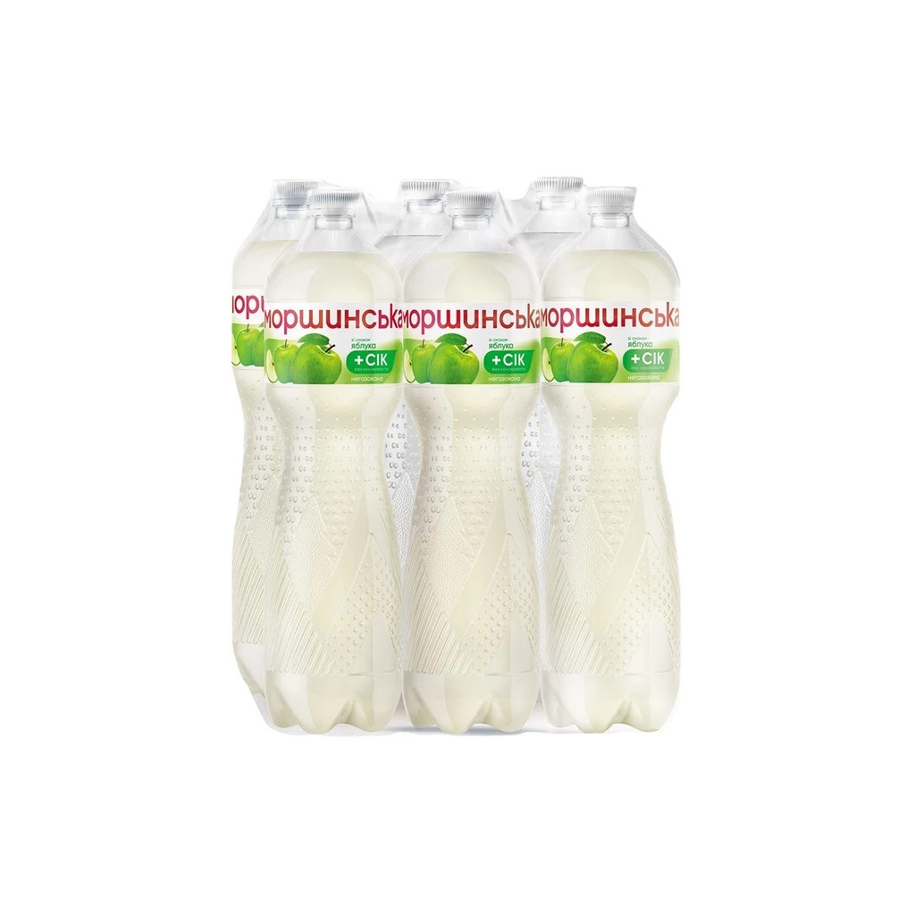 Напій Моршинська соковмісний негазований зі смаком яблука 1.5 л (4820017002608) - изображение 1