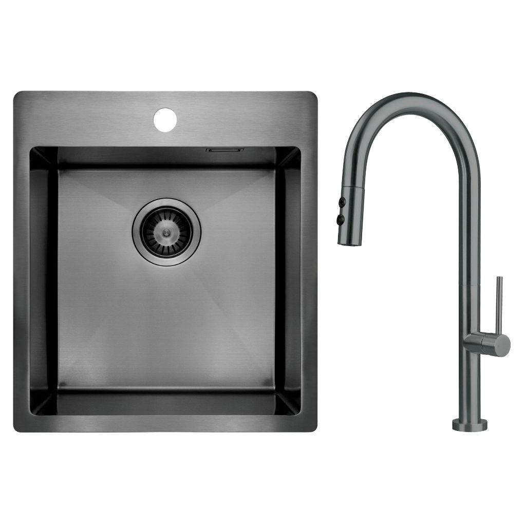 Мийка кухонна Deante Olfato ZPO_D10A + зміш. BQO_D72M (ZPOED10A) - зображення 1