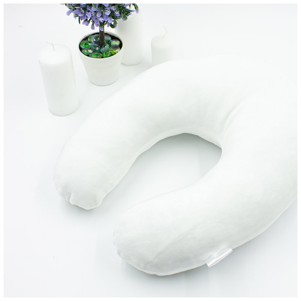 Подушка MirSon для подорожей №8747 Velvet Line 28-0001 White 50% Memory (2200006348320) - зображення 4