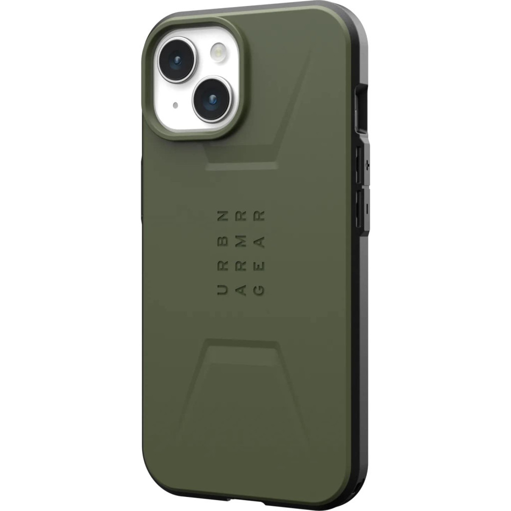 Чохол до мобільного телефона UAG Apple iPhone 15 Civilian Magsafe, Olive Drab (114287117272) - зображення 4