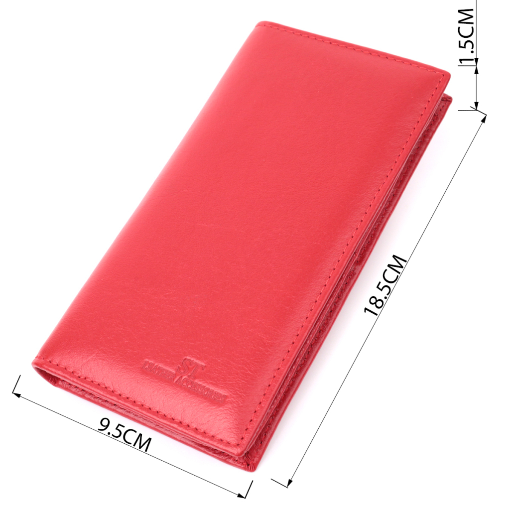 Гаманець ST Leather З натуральної шкіри Червоний (22539) - зображення 3