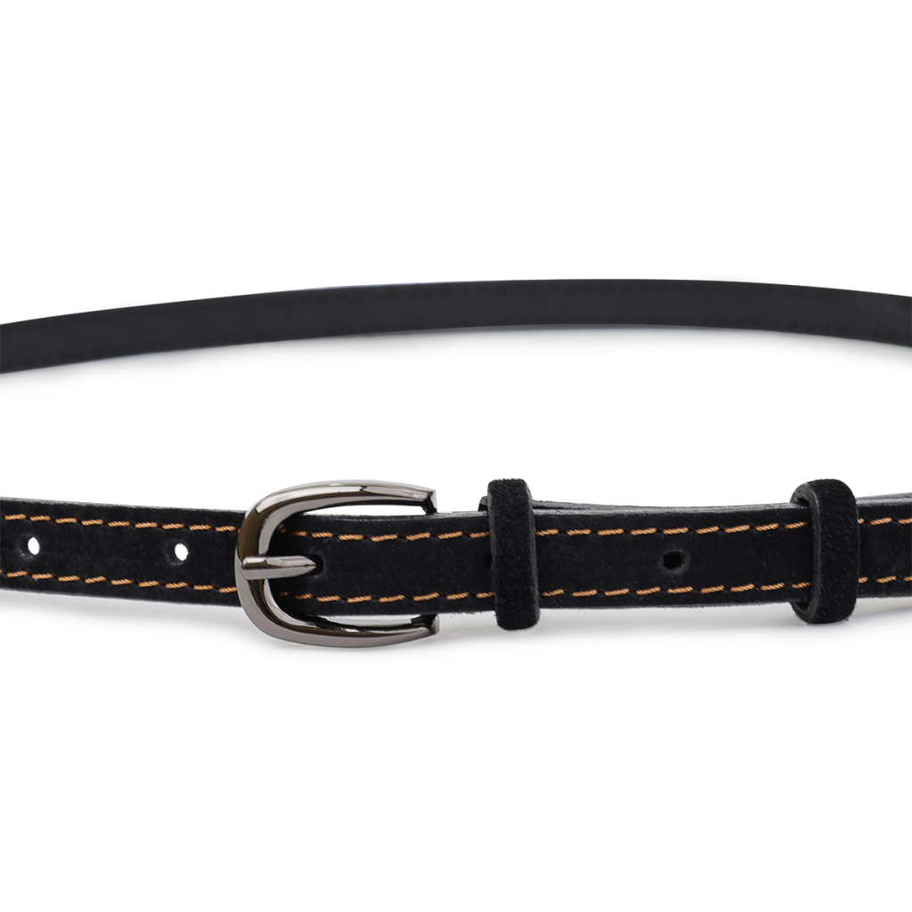 Ремінь Vintage Замшевий жіночий Чорний (20764) - зображення 2