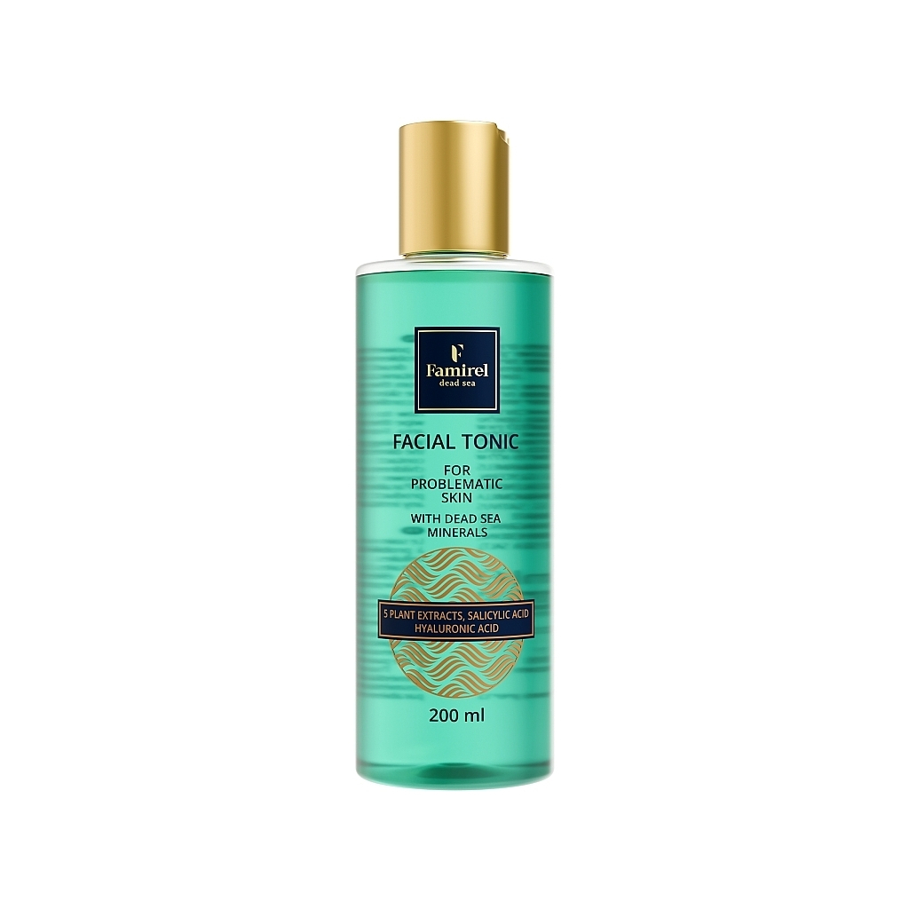Тонік для обличчя Famirel Facial Tonic Для проблемної шкіри З саліциловою та гіалуроновою кислотами 200 мл (7290114085083) - изображение 1