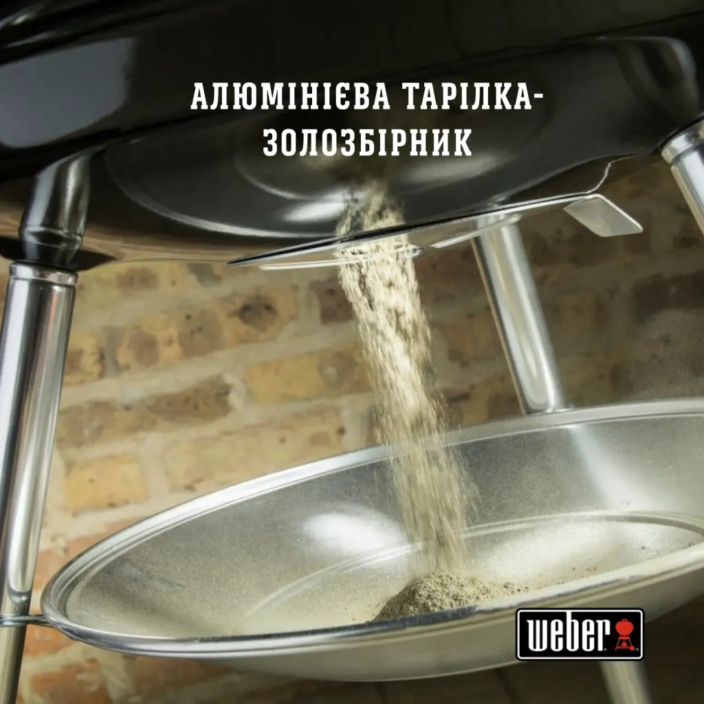 Гриль-барбекю Weber Compact Kettle 57 см Black (1321004) - зображення 9