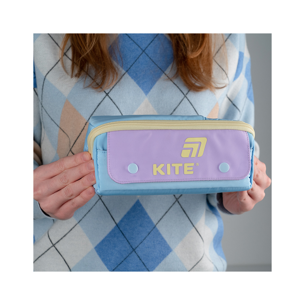 Пенал Kite 2702-4 блакитно-фіолетовий (K25-2702-4) - изображение 7
