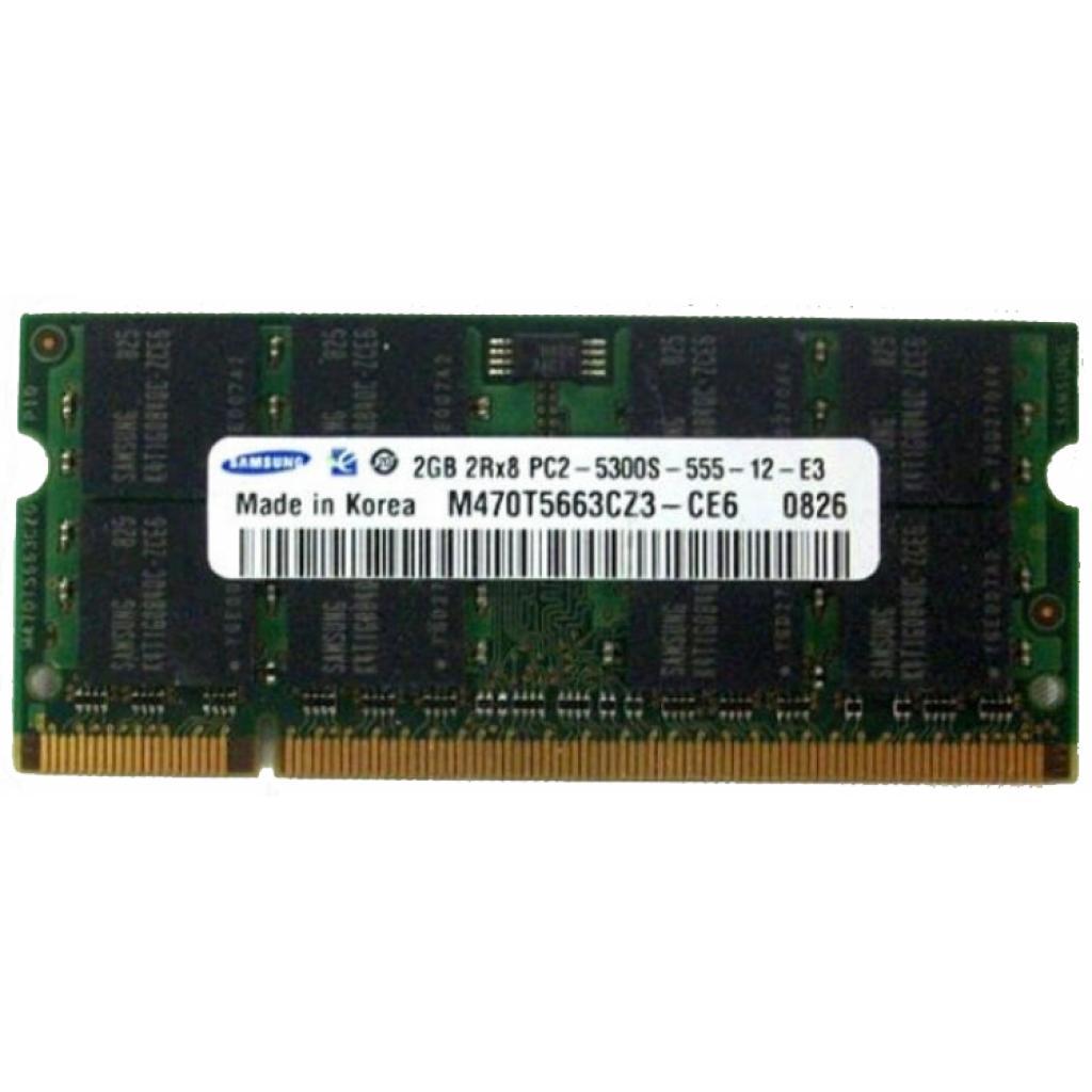 Модуль пам'яті для ноутбука SoDIMM DDR2 2GB 667 MHz Samsung (M470T5663CZ3-CE6_Ref) - зображення 1