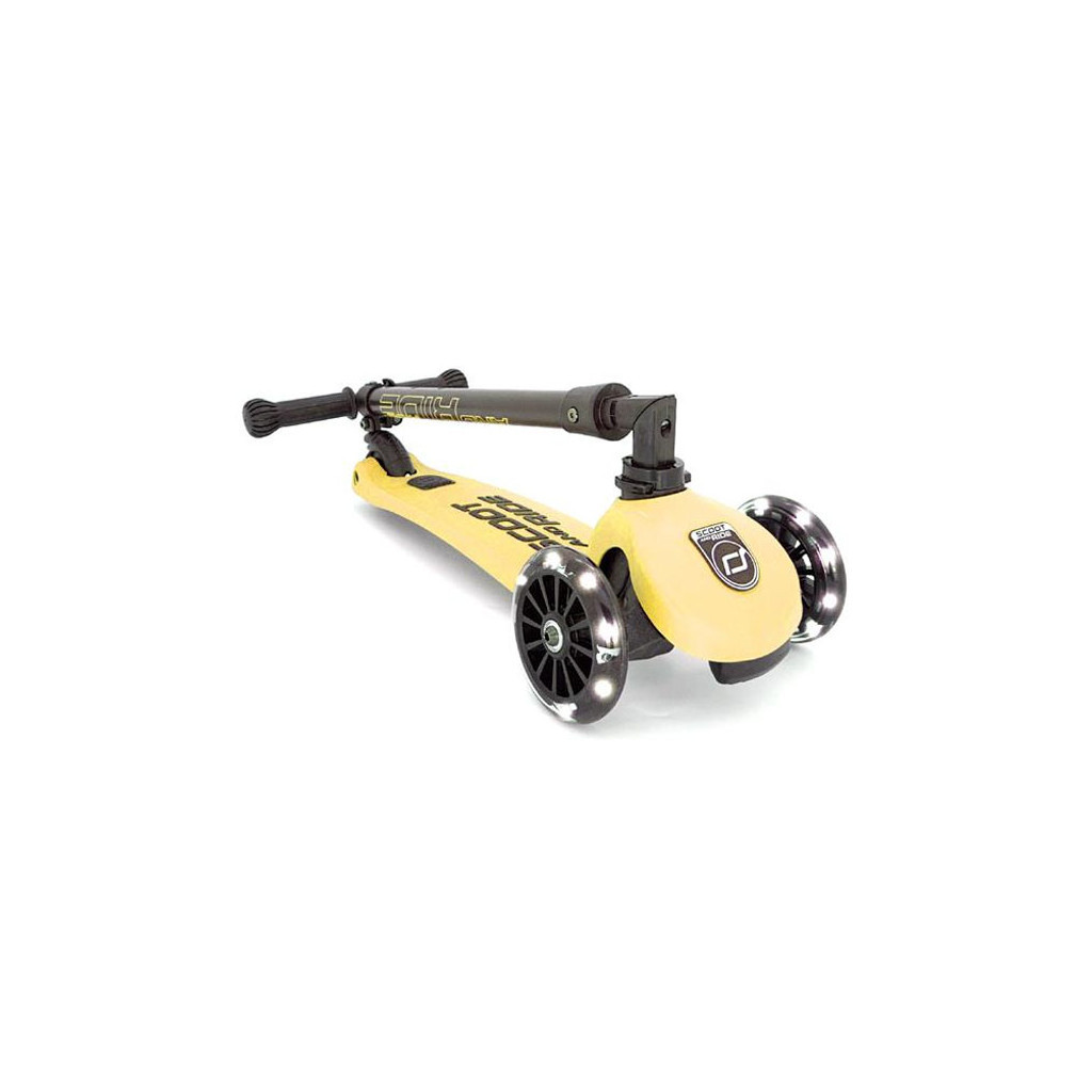 Самокат Scoot&Ride Highwaykick-3 колеса з підсвіткою, лимон (SR-96358) - зображення 3
