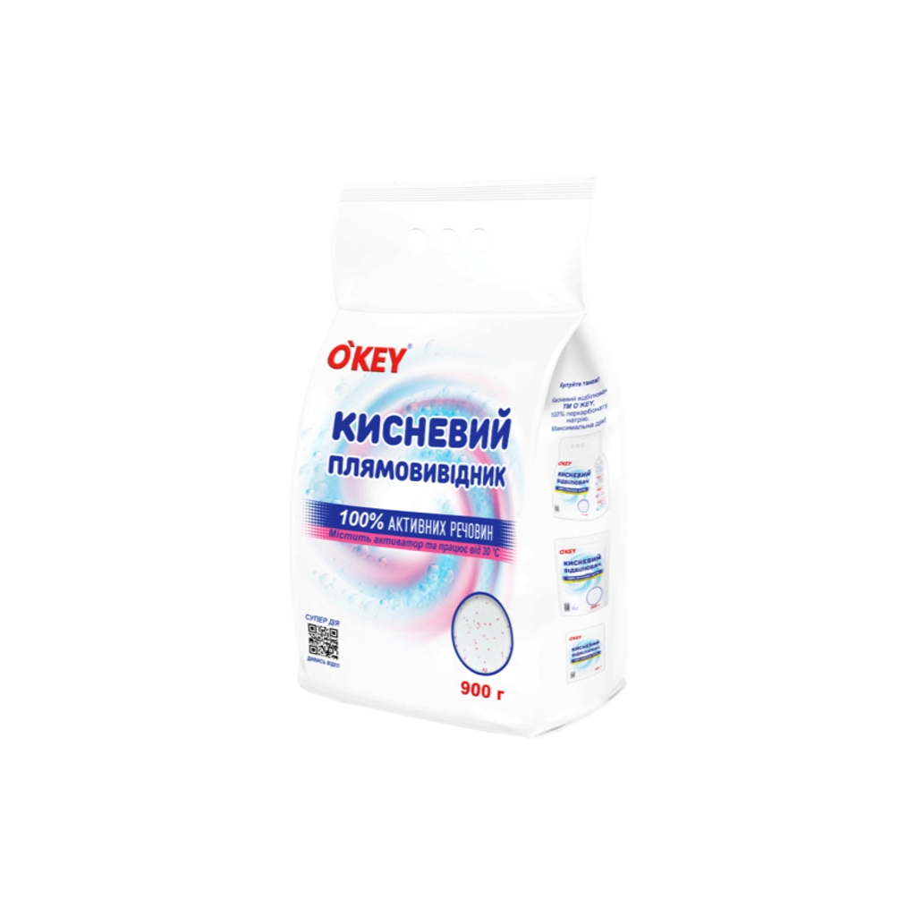 Засіб для видалення плям O'KEY Кисневий 100% 900 г (4820049384253) - изображение 1