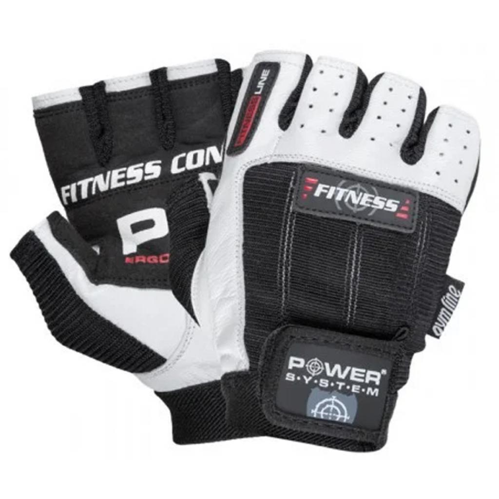 Рукавички для фітнесу Power System Fitness PS-2300 Black/White M (PS-2300_M_Black-White) - зображення 1