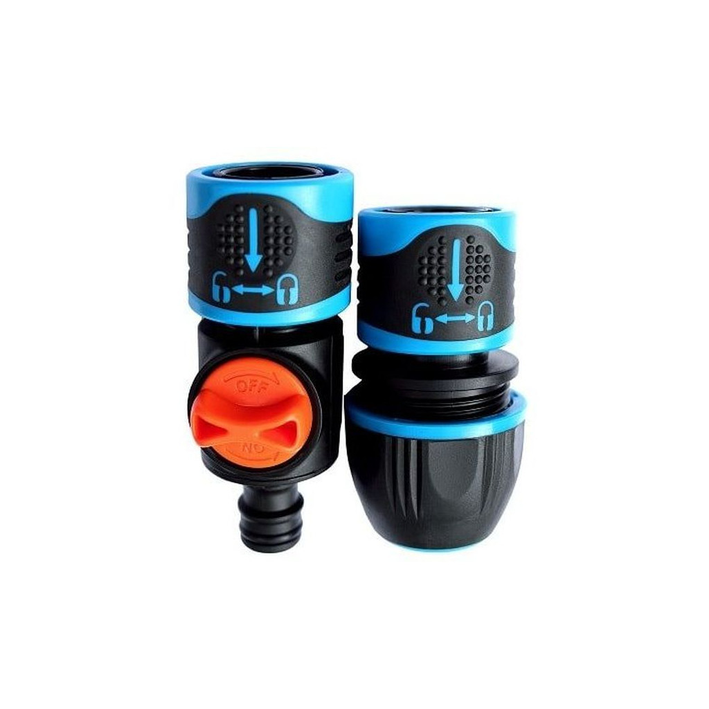 Конектор для шланга Gruntek набір 1/2"-5/8"-3/4" (296292277) - изображение 1