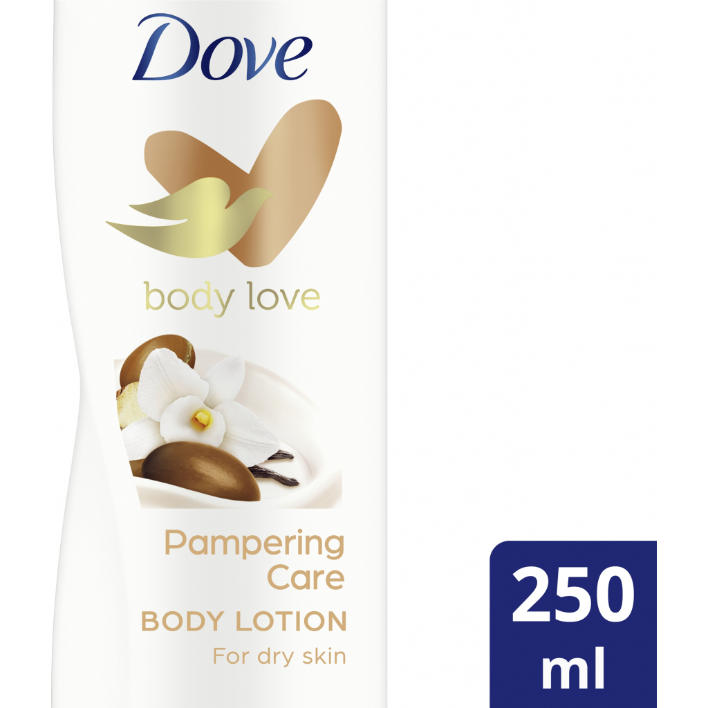 Лосьйон для тіла Dove Обійми ніжності Олія ши та Пряна ваніль 250 мл (8711700887922) - изображение 1