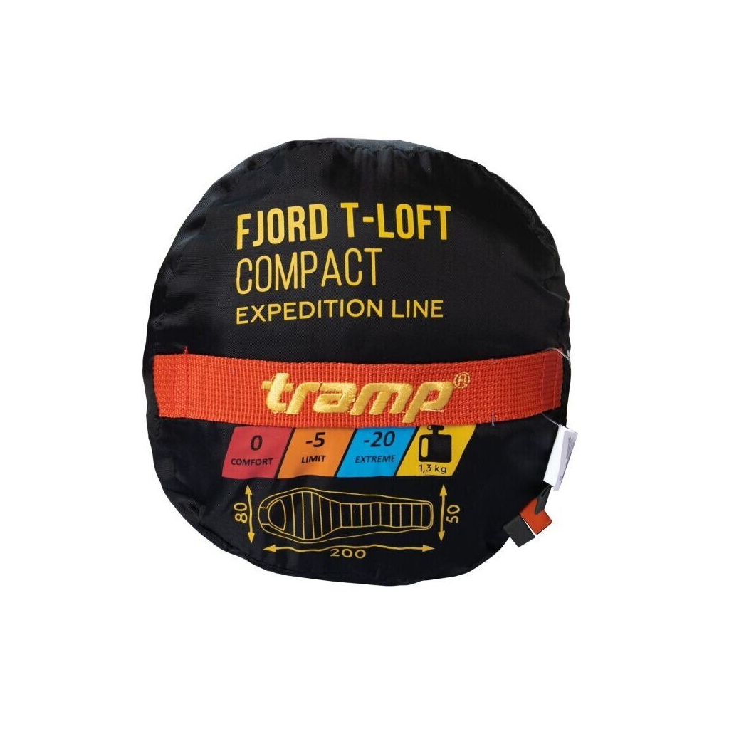 Спальний мішок Tramp Fjord Regular Orange/Grey L (UTRS-049R-L) - зображення 11