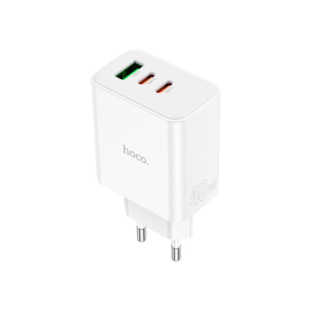 Зарядний пристрій HOCO C126A Pure White (6931474798725) - зображення 1