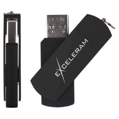 USB флеш накопичувач eXceleram 64GB P2 Series Black/Black USB 2.0 (EXP2U2BB64) - зображення 4