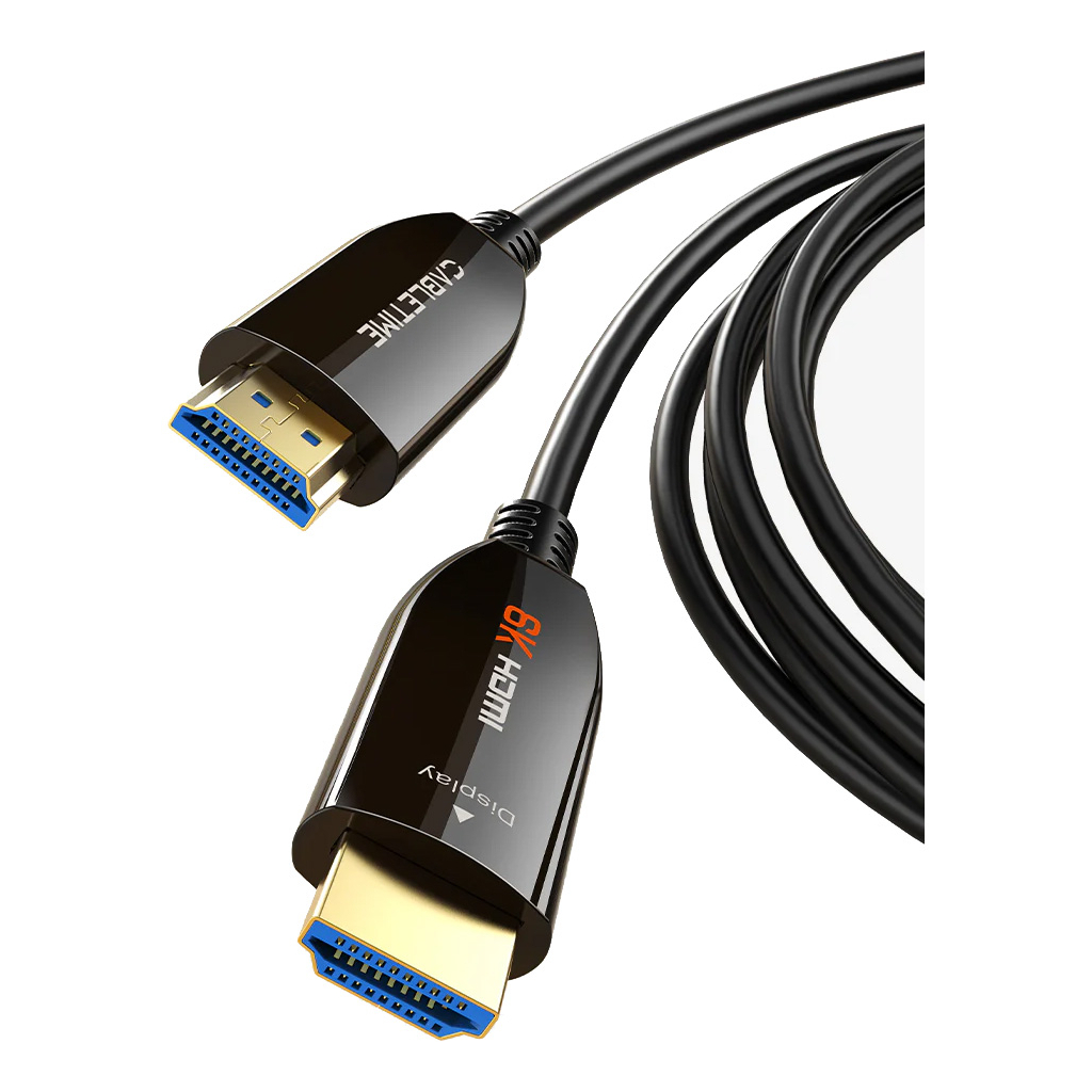 Кабель мультимедійний HDMI to HDMI 100.0m v2.1 AOC Cabletime (CA914555) - изображение 1