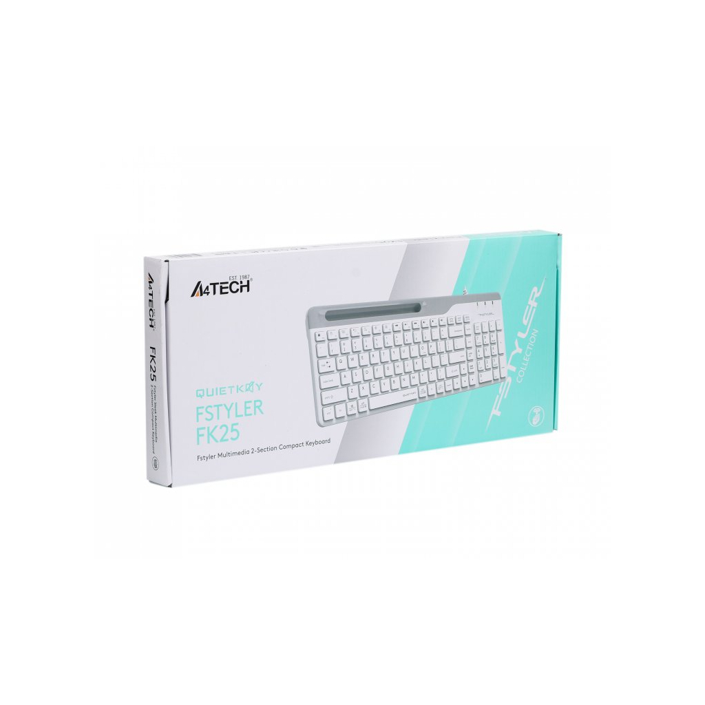 Клавіатура A4Tech FK25 USB White - зображення 5